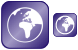 Globe icons