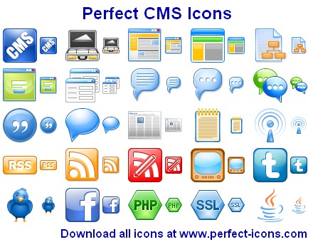 Click to view Perfect CMS Icons 2011.5 screenshot