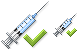 Done vaccination icons