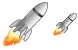 Rocket speed icon