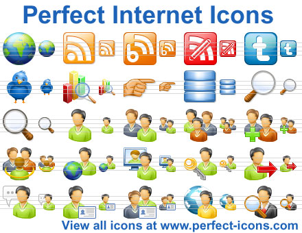 Click to view Perfect Internet Icons 2011.5 screenshot