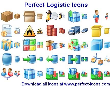 Perfect Logistic Icons - an eye-catching clipart of logistics-related icons