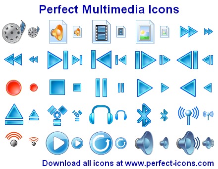 Screenshot for Perfect Multimedia Icons 2011.2