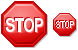 Stop sign ico